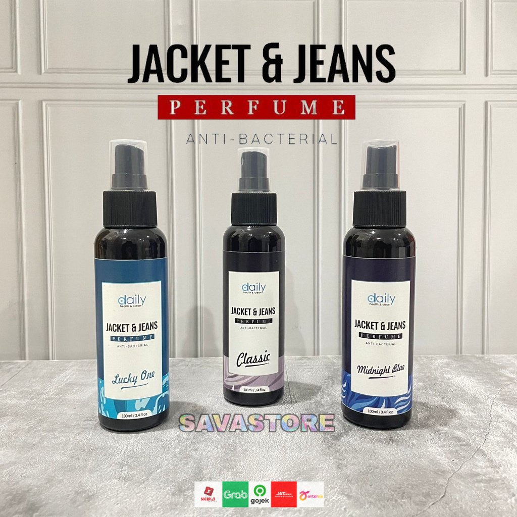 Daily Premium Parfum Refresher Celana Denim Anti Bakteri Ampuh Penghilang Bau - Parfum Spray Jaket dan Jeans Anti Bau Apek Pengharum Jaket Tidak menimbulkan noda