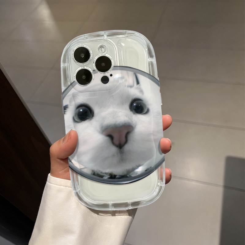 IPHONE Casing Ponsel Transparan Kucing Lucu Kompatibel Untuk Iphone14 13 12 11 Pro Max XS X Xr8 +7Plus Silikon Lembut Shockproof Casing Cover Cell Precticer