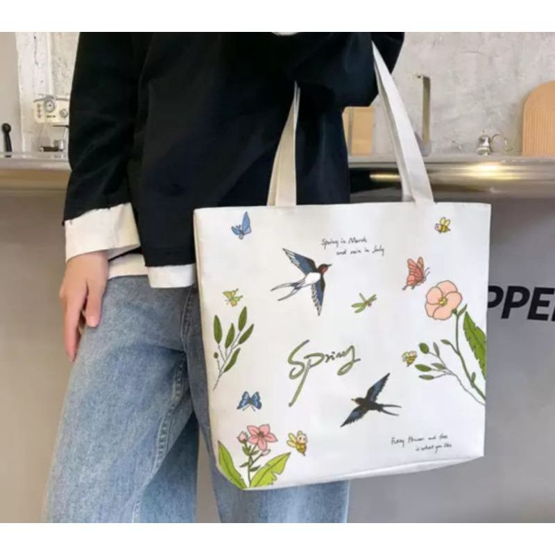 TOTE BAG FASHION KOREA SABLON CANTIK