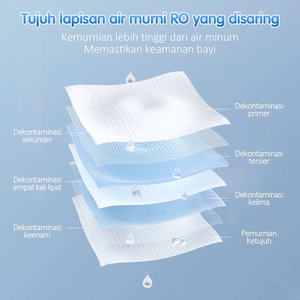 Sweetybayi 80s Tissue Basah bayi pure baby wipes non perfumed tisu basah bayi