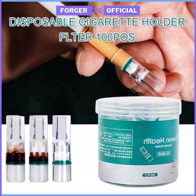 FORGER Pipa Rokok Filter Pipa Penyaring Tar Nikotin Rokok Isi 100 Pcs