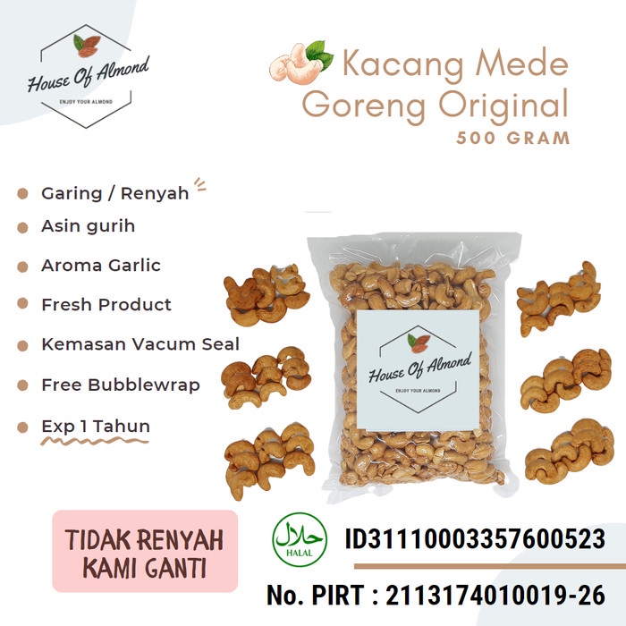 

New Arrival- Kacang Mede Original 500gr