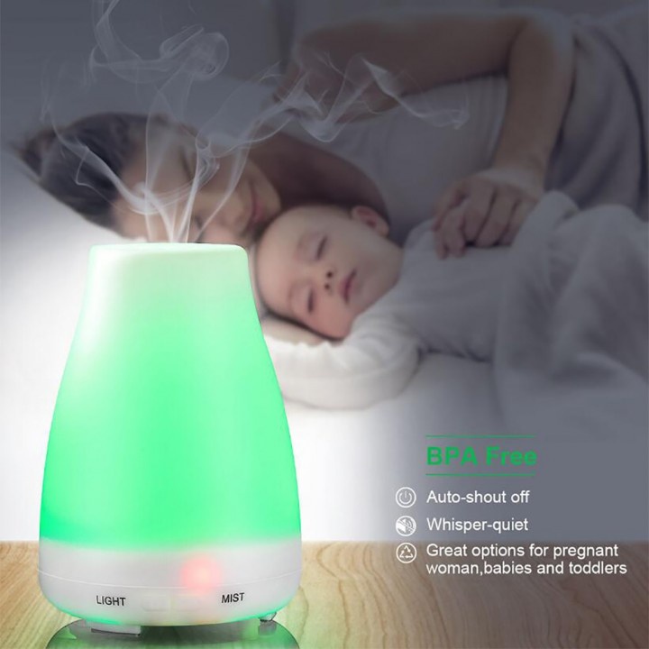 64 Humidifier Ultrasonic Aromatherapy 200ml Capacity with Remote