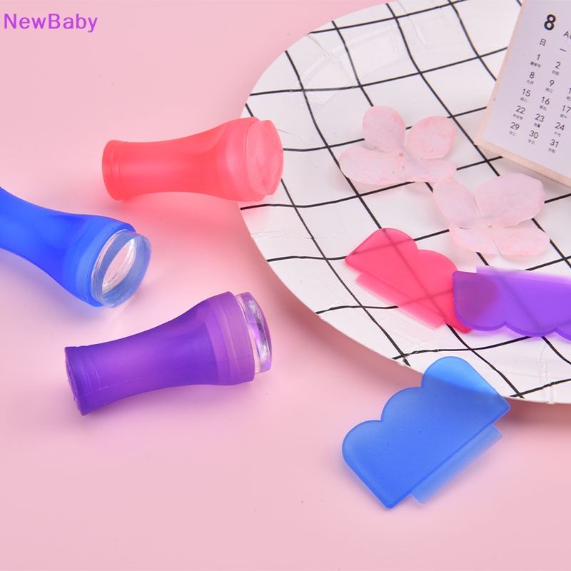 Newbaby Easy-French Nail Stamper Monocle Jelly Print Silikon Transfer Print Scraper ID