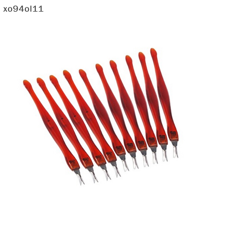 Xo 10pcs Cuticle Pusher Trimmer Pedicure Kuku Kaki Manicure Pedicure Nail Art OL