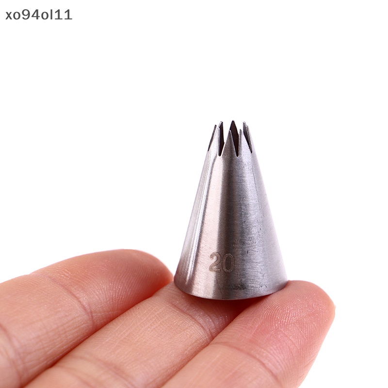 Xo 9pcs Pastry Icing Piping Nozzle Stainless Steel Decorag Tip Dekorasi Kue OL