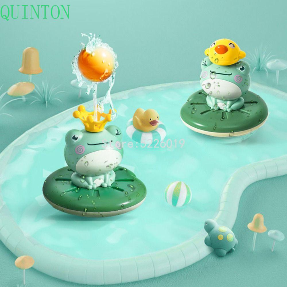 Quinton Floating Rotating Frog Sprinkler 1PC Renang Semprotan Air Elektrik Kodok Sprinkler Otomatis Mainan Hadiah Anak Mandi Mainan Kodok Semprot Elektrik