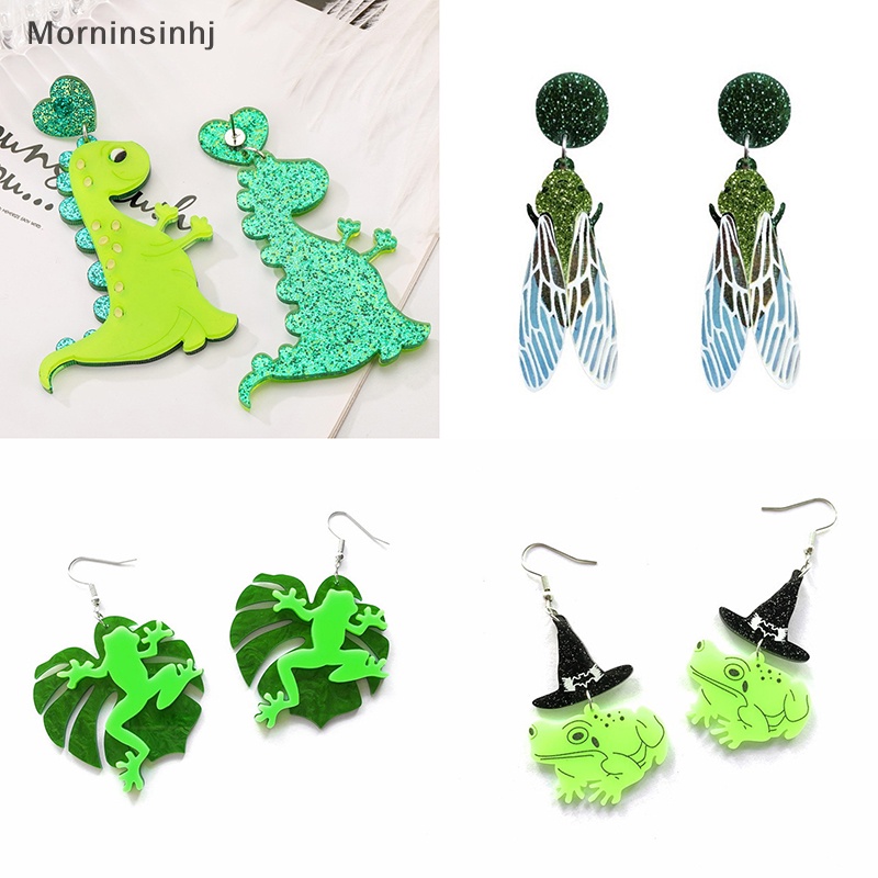 Mornin 1pasang Anting Dinosaurus Akrilik Anting Kepiting Cicada Pribadi Kreativitas Interes Koala Ear Stud Untuk Wanita Perhiasan Hadiah id