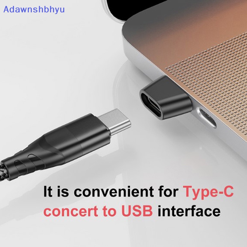 Adhyu USB OTG Male To Type C Female Adapter Converter Konektor Data USB Untuk Mac S21 ID