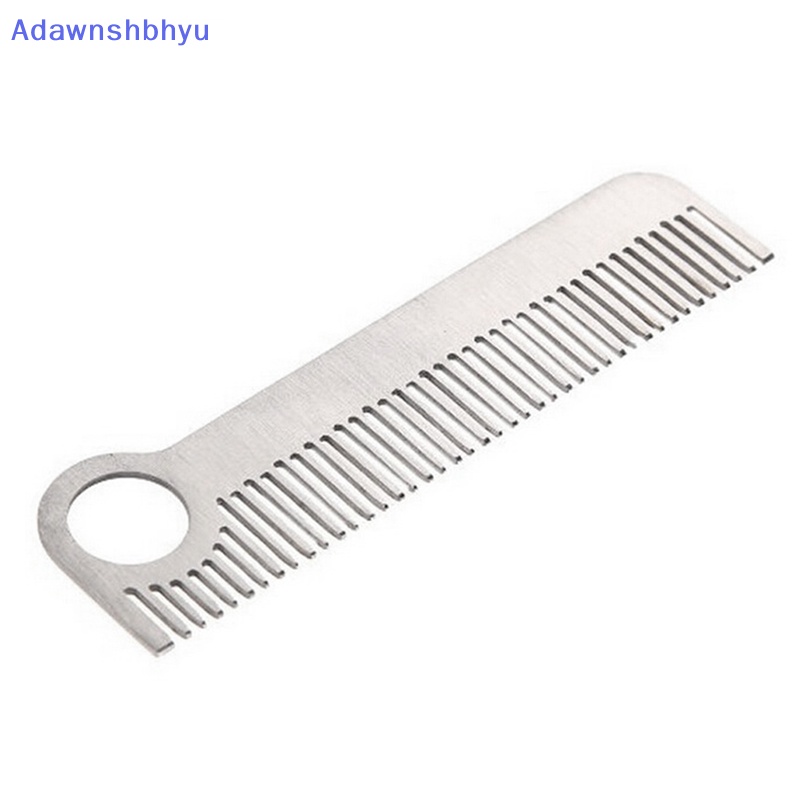 Adhyu  Sisir Rambut Praktis Unisex Titanium/Stainless Steel Perawatan Kesehatan Tactical Pocket ID