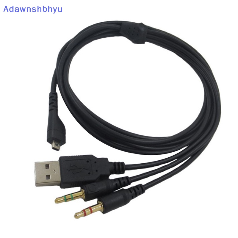 Adhyu 2m 1sampai3 Splitter Kabel Audio Gaming Earphone Headset Headphone Audio Cable Adapter Cord Kabel Untuk SteelSeries Arctis 3/5/7/Pro ID