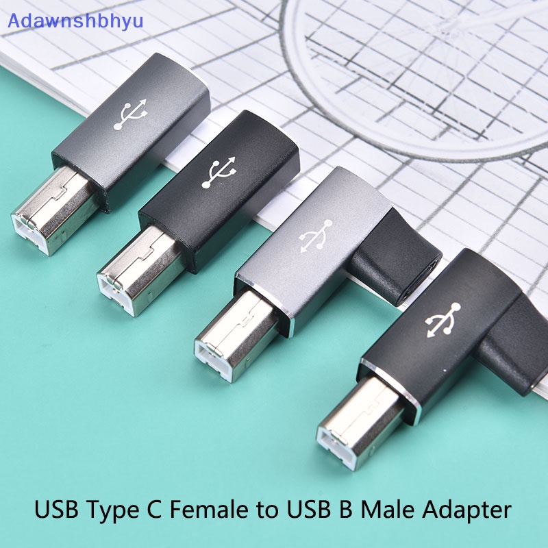 Adhyu USB Tipe C Female to USB B Male Adapter Untuk Scanner Printer Converter USB C Data ID