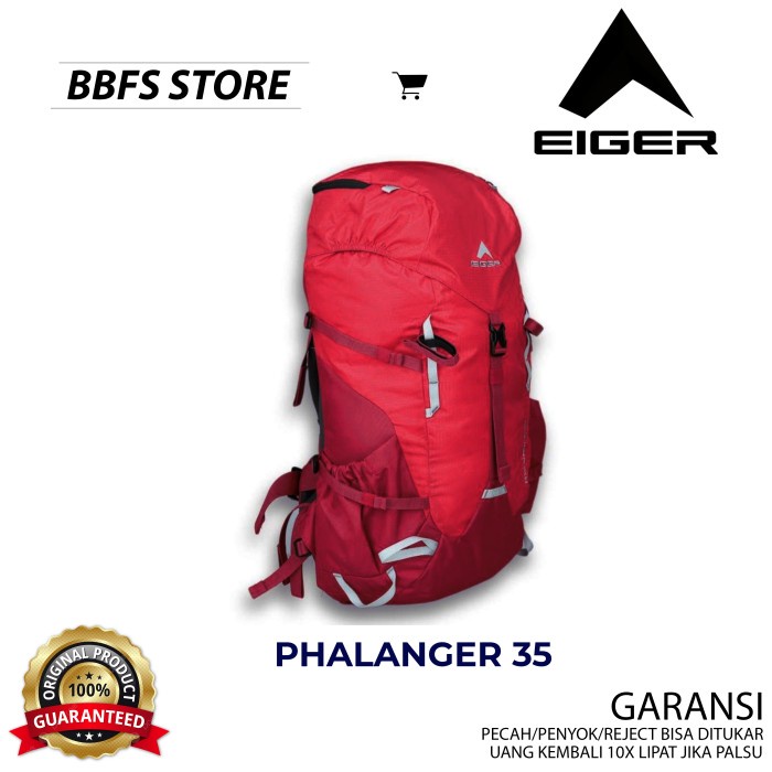 EIGER ORIGINAL PHALANGER 35 RUCKSACK 35L CARRIER TAS KEMPING