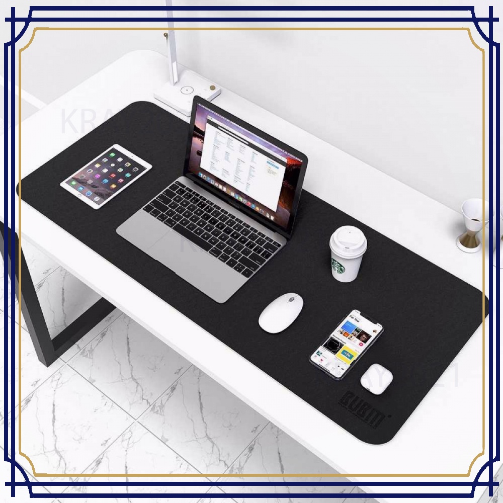 Office Mouse Pad Desk Mat Bahan Kulit 60x30cm KP448