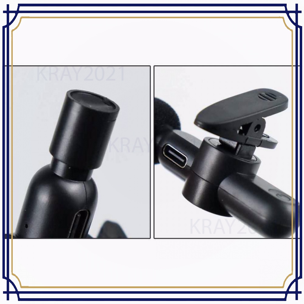 Wireless Lavalier Lapel Microphone Vlogger USB Type C LM050