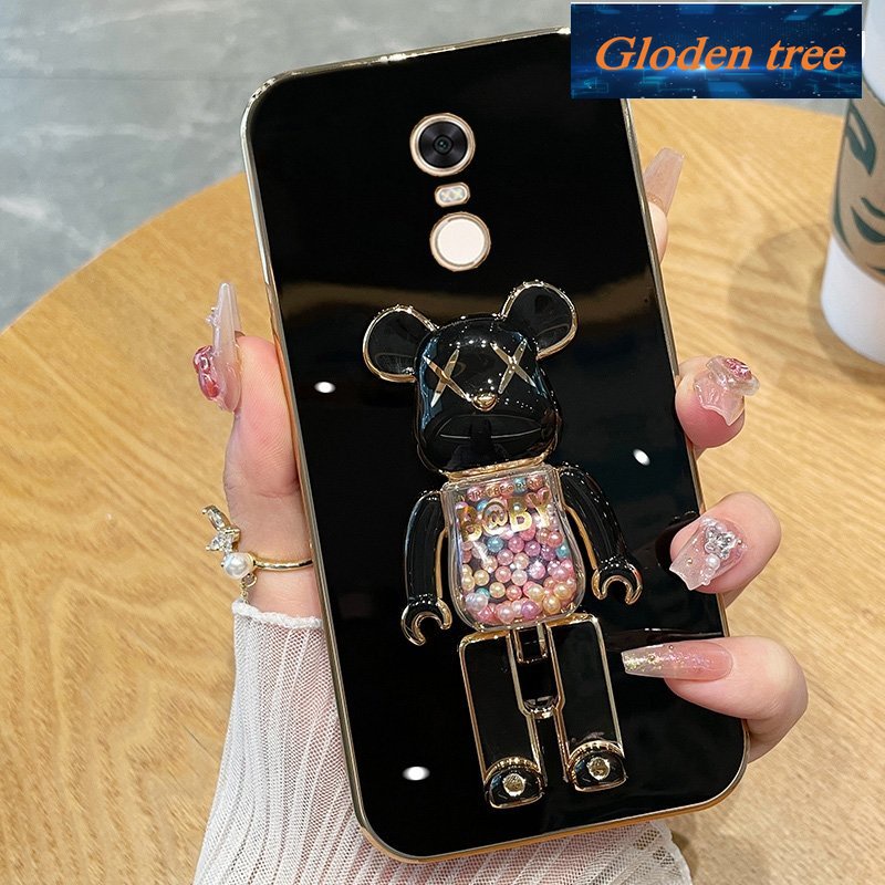 Toserbaloden tree -motifasing redmi 5 plus xiaomi redmi note 5 pro Casing ponsel kritingoftcase senggollectroplated silikon tahan guncangan umakurotector krancangan baru suketloden