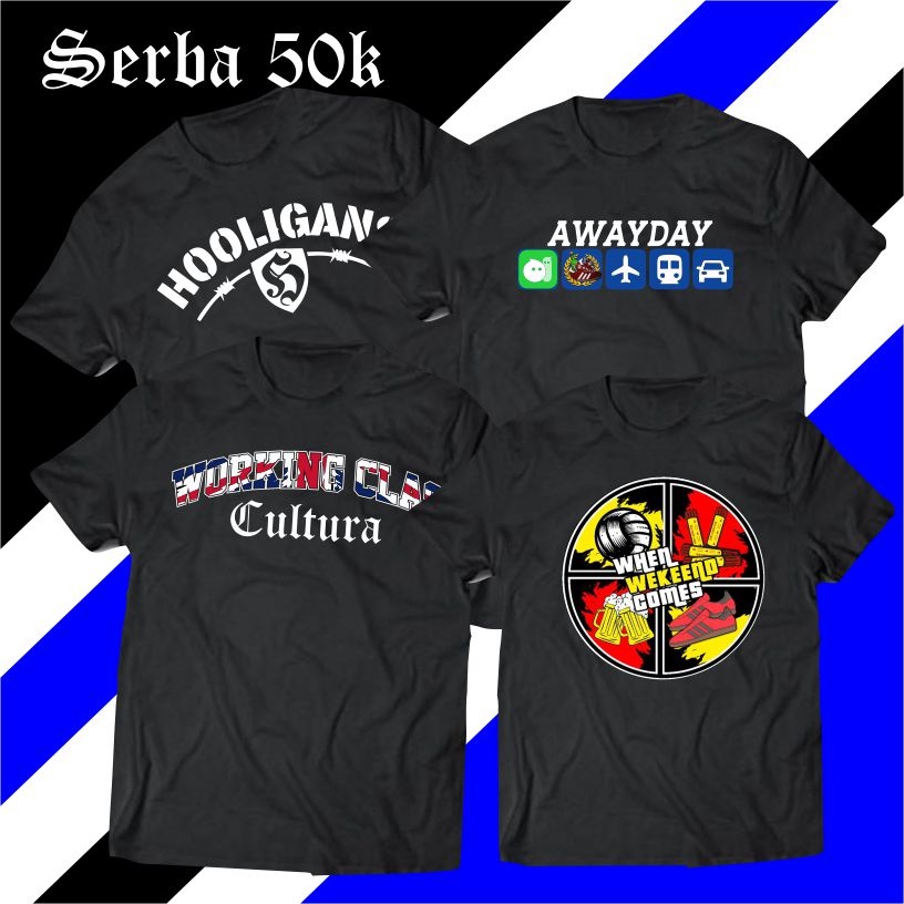 Kaos Baju Tshirt Hooligans Ultras Football Casual Branded Kekinian 2023 STOREID.COM