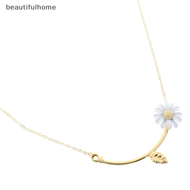 {beautifulhome} 1pc Enamel Bunga Daisy Elegan Pembukaan Cincin Gelang Anting Wanita Perhiasan.