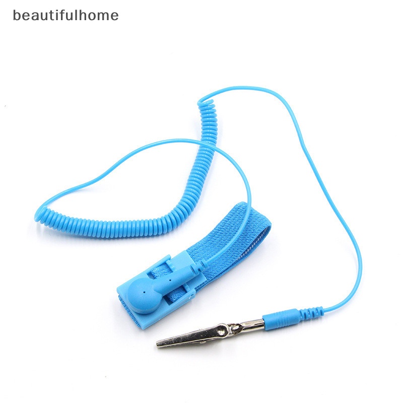 {beautifulhome} Kabel Debit Tali Pergelangan Tangan ESD Anti Statis Untuk Alat Kerja Reparasi Elektronik.