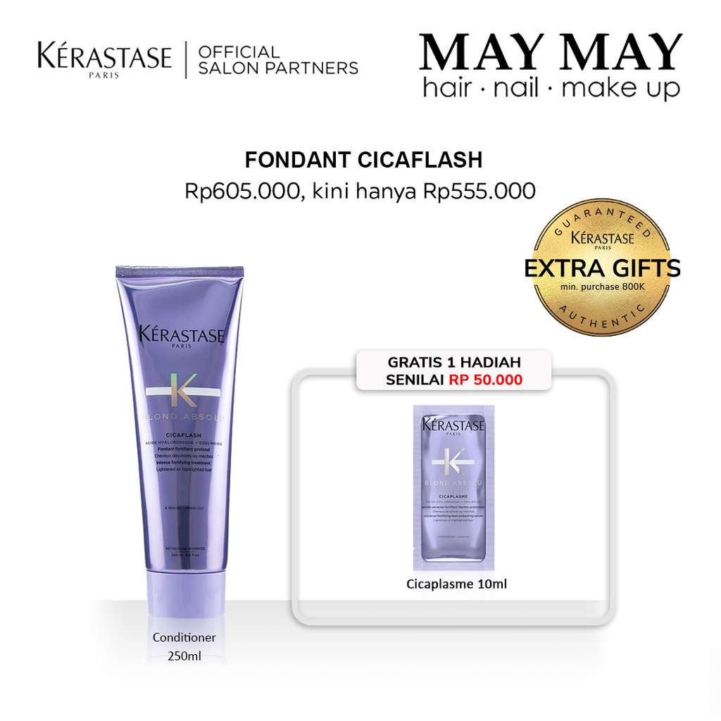 Kerastase Cicaflash 250ml Kondisioner Rambut Dibleach