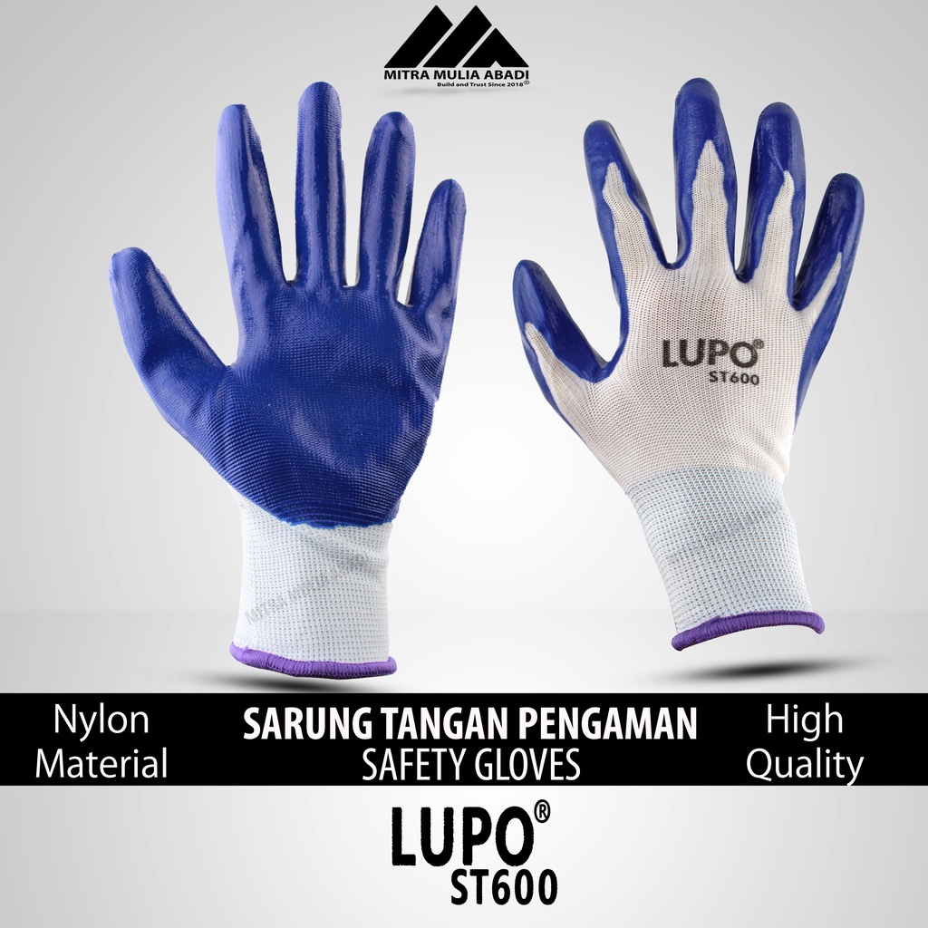 Sarung Tangan Karet LATEX / PALMFIT / NYLON Polyrethane Gloves  LUPO