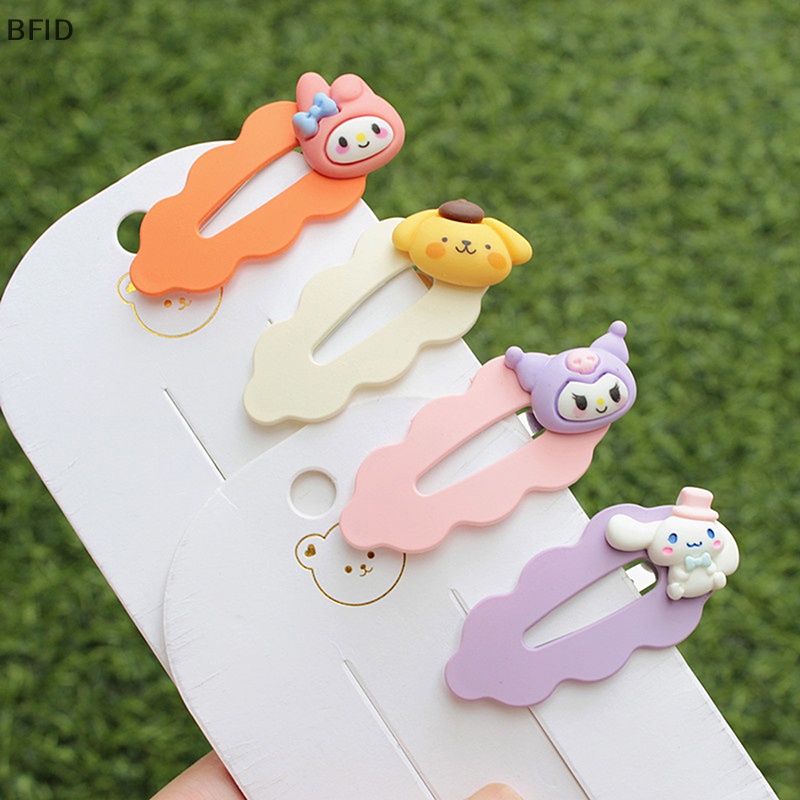 [BFID] Sanrio Jepit Rambut Kuromi My Melody Cinnamoroll Kartun Gadis Lucu Warna Hairpin Clip [ID]