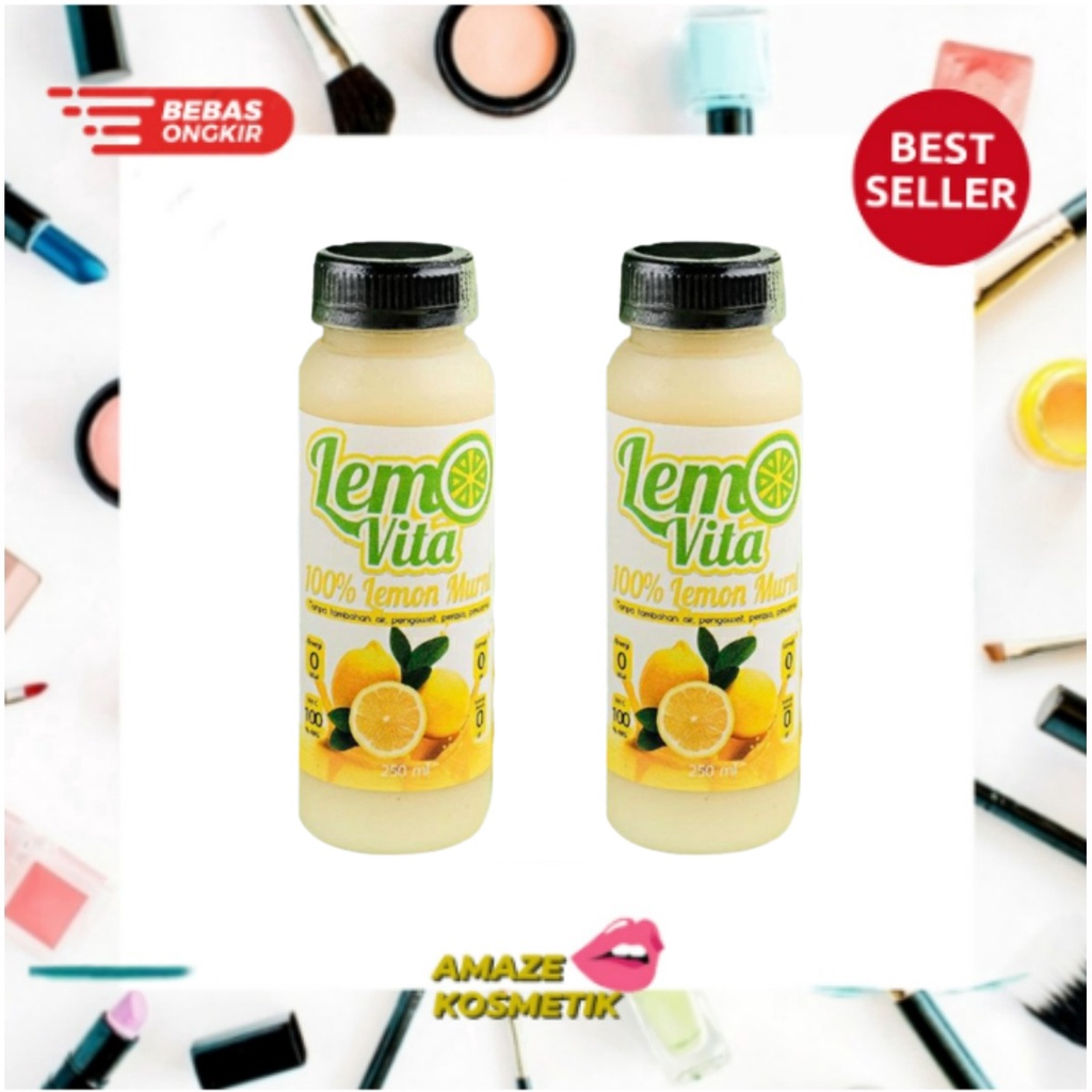 LEMOVITA Fresh Sari Lemon 250ml Bpom - AMAZE KOSMETIK