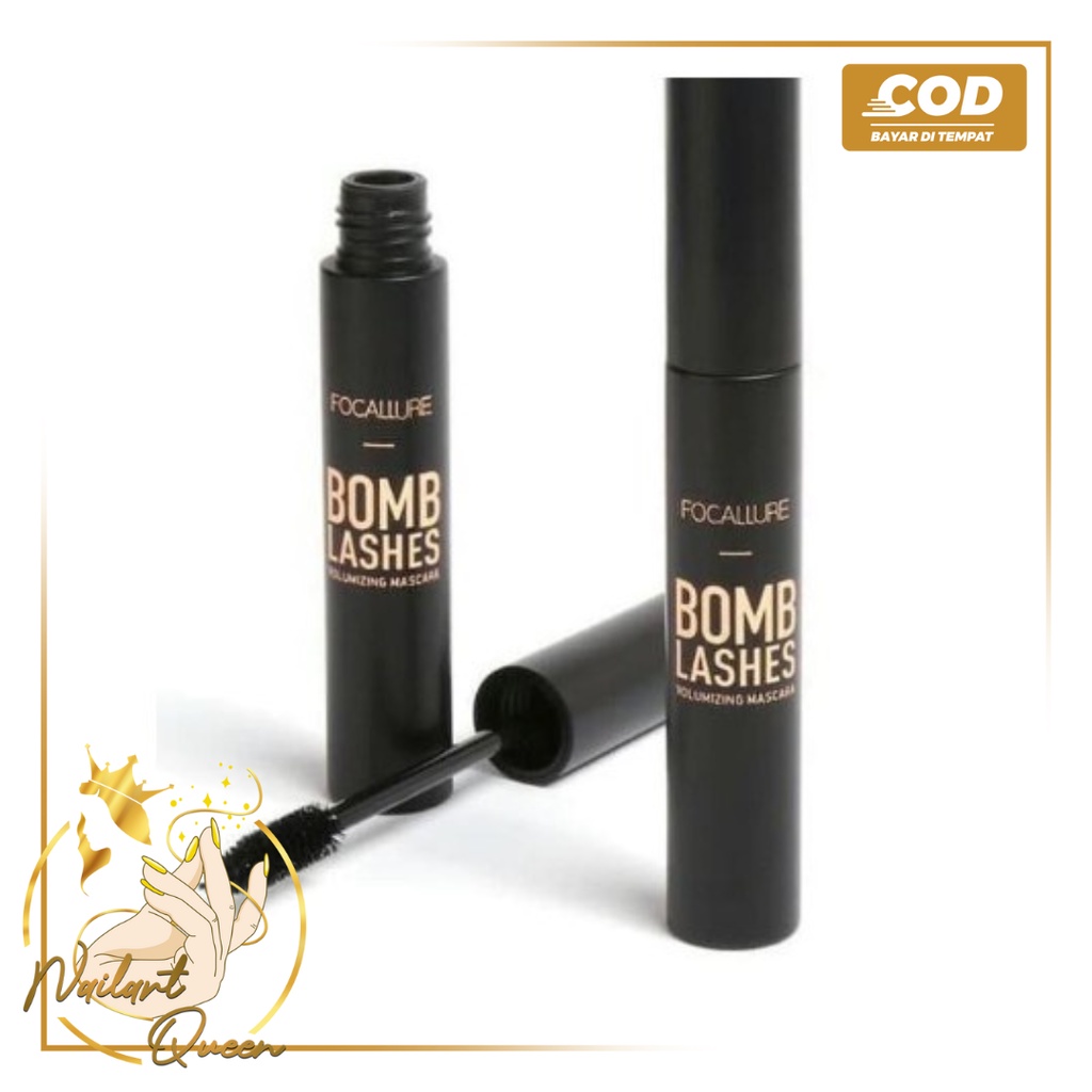 FLASH SALE COD FOCALLURE Maskara Profesional 3D Anti Air Warna Hitam Mascara Makeup Eyes