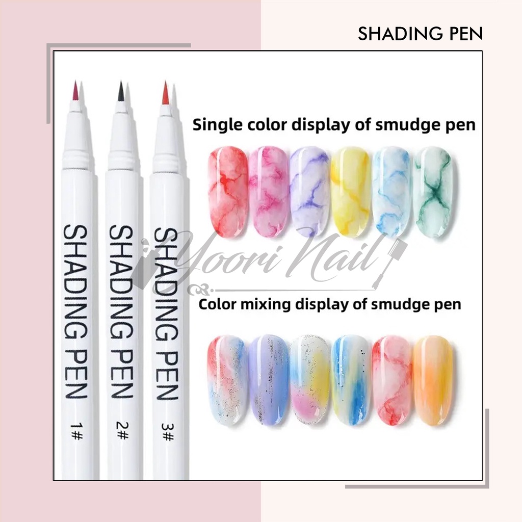 Shading pen blooming gel pen shading effect drawing nail pen