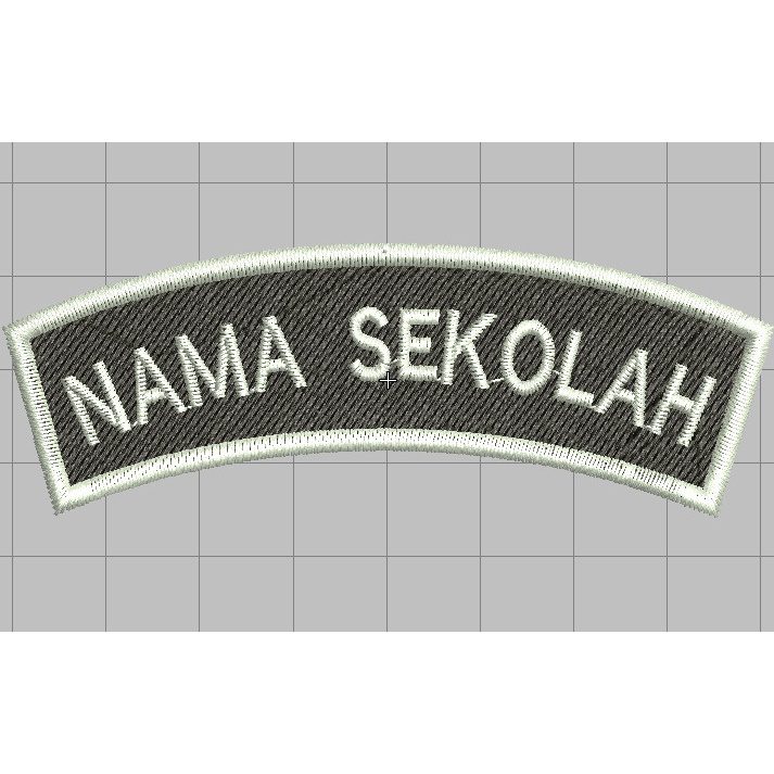 Bordir BORDIR SEKOLAH, NAMA SEKOLAH BORDIR, BADGE SEKOLAH, BET SEKOLAH, LOKASI SEKOLAH BORDIRbisa pe