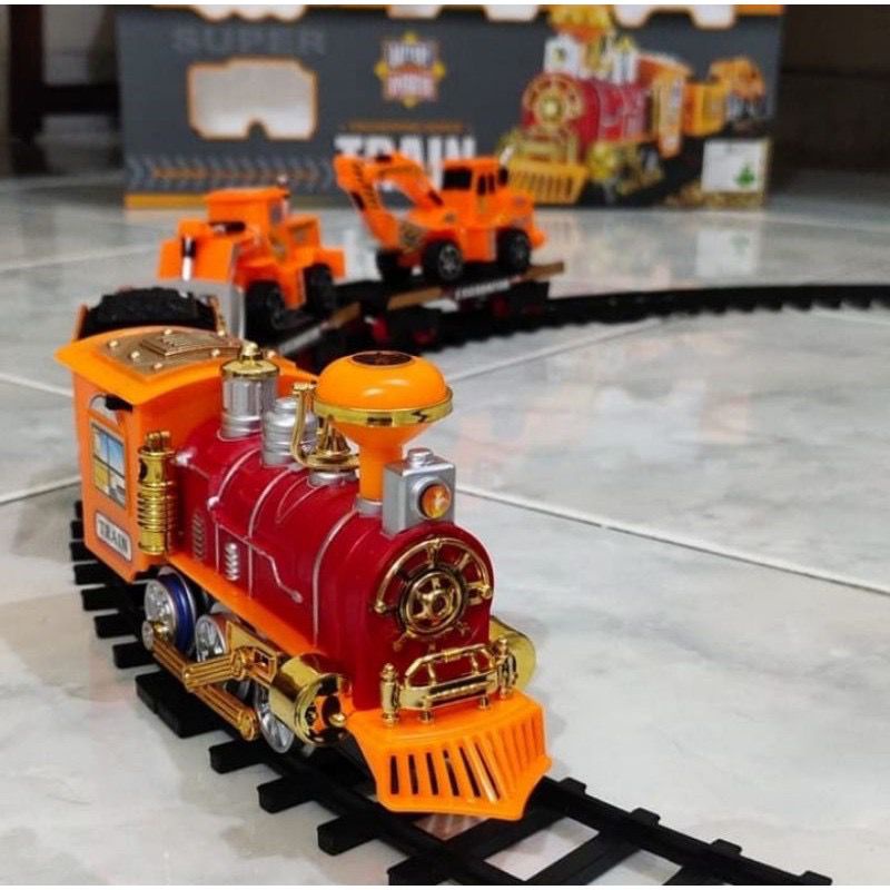 Mainan Anak CHOOCHOO SUPER TRAIN Kereta Api Mengeluarkan Asap CHOOCHOO