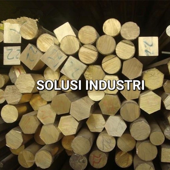 inlay Kuningan 10x10x2500mm kuningan kotak as kotak kuningan