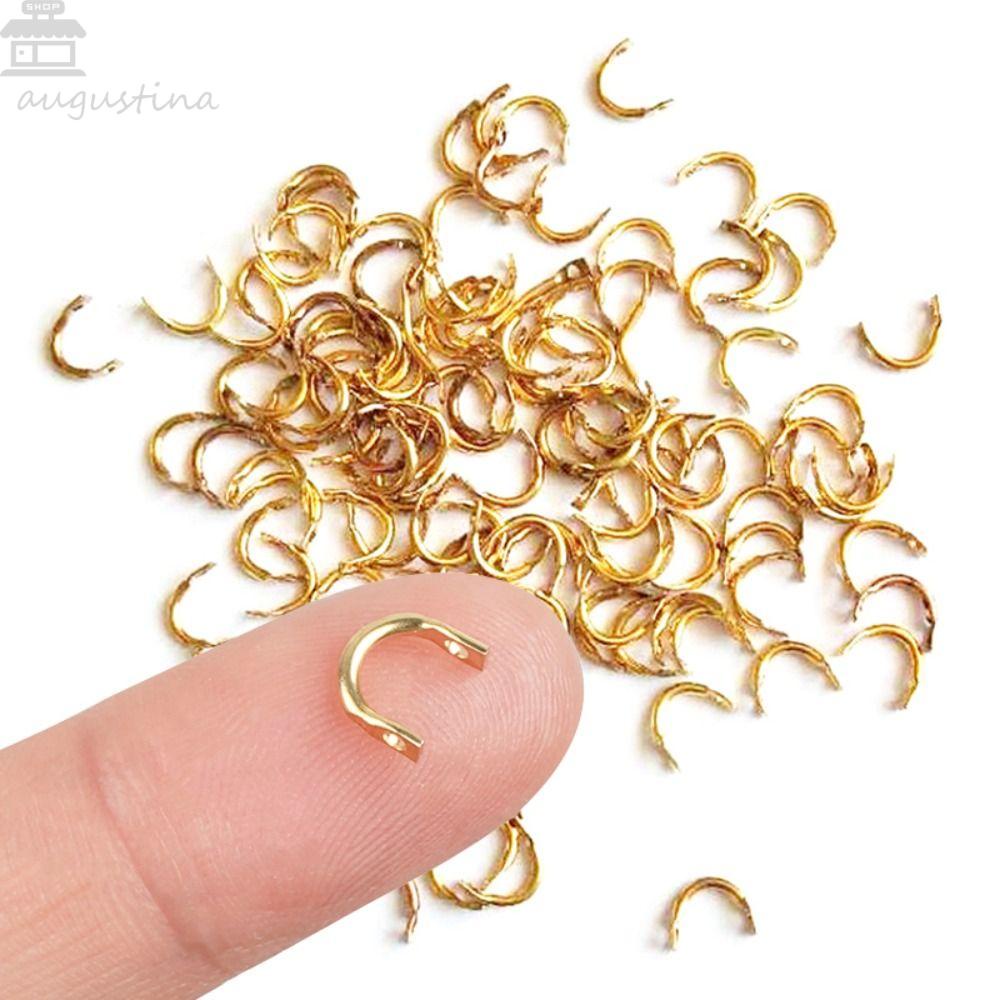 AUGUSTINA Agustina Kuningan Clevis DIY Fishing Tackle Boat Catch U-Shaped Connector Easy Spin Fishing Connector Fishing Tackle Sea Memancing Gesper Memancing Clevis