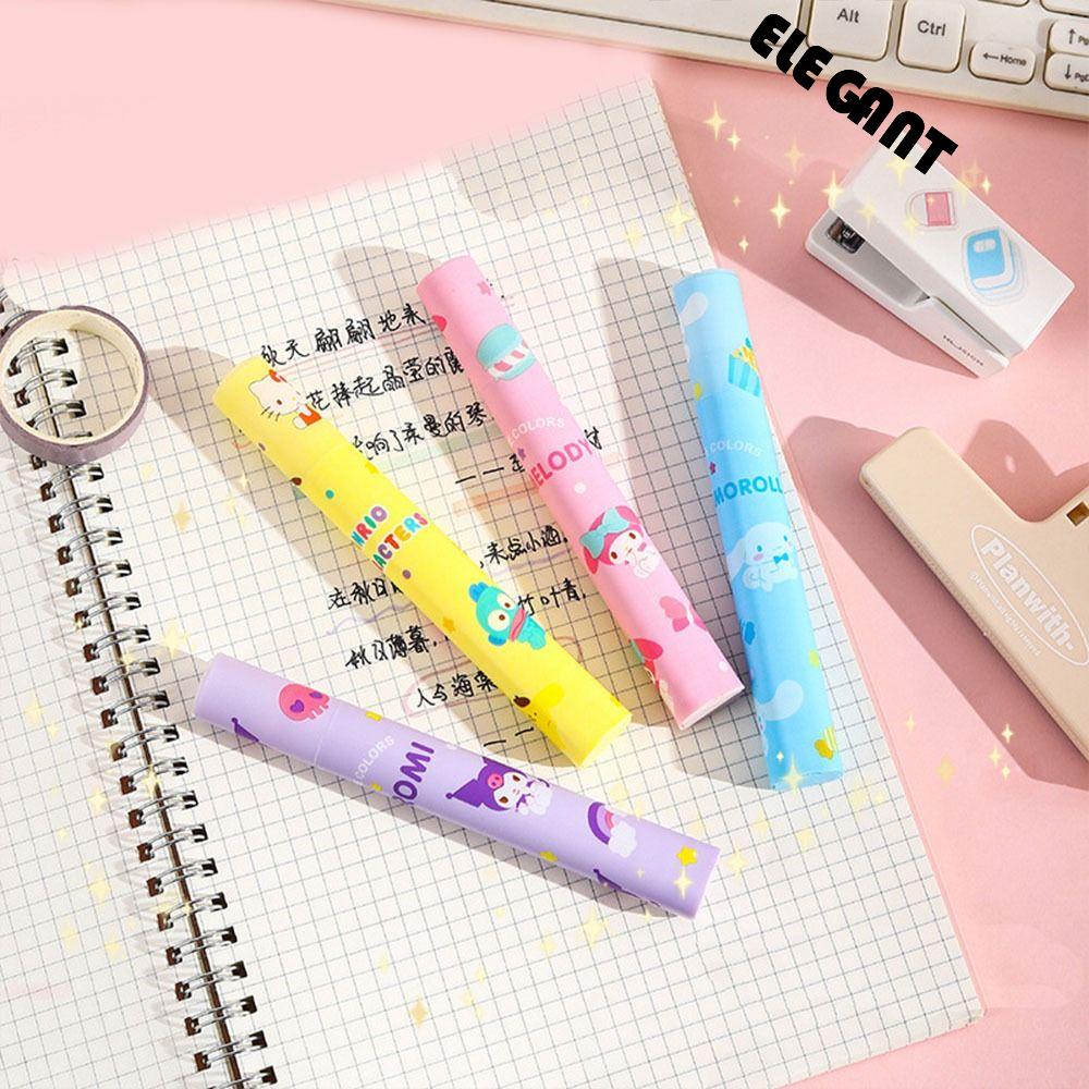 【 ELEGANT 】 Stabilo Set Pulpen Kawaii Kartun Kuromi Siswa Stationary Kantor Perlengkapan Sekolah Cinnamoroll Keypoints Marker Pen