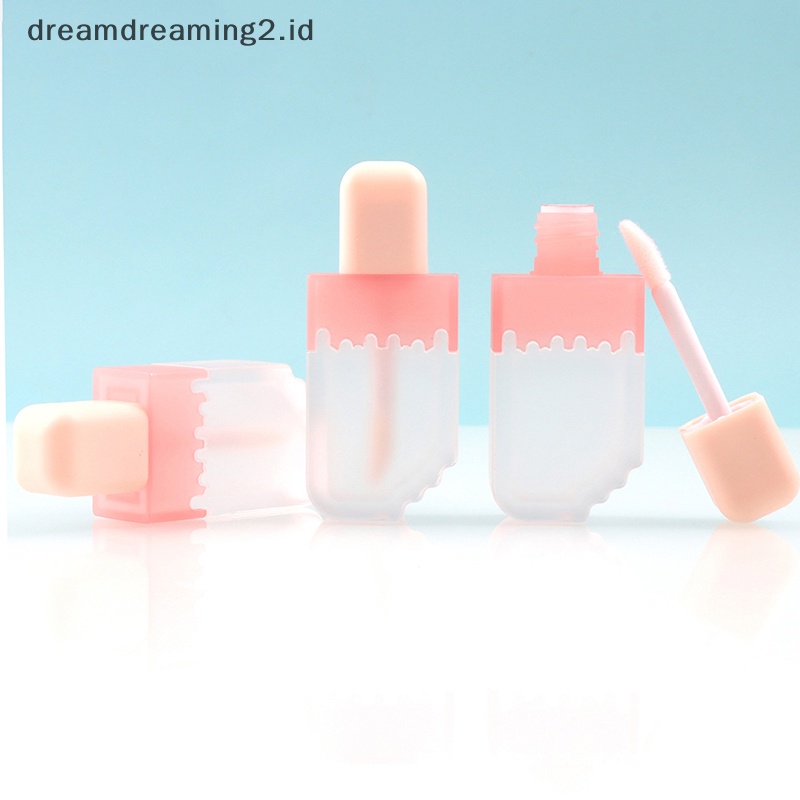 (drea) 5ml Tabung Lip Gloss Kosong Ice Cream Refillable Lip Balm Bottle Wadah DIY //