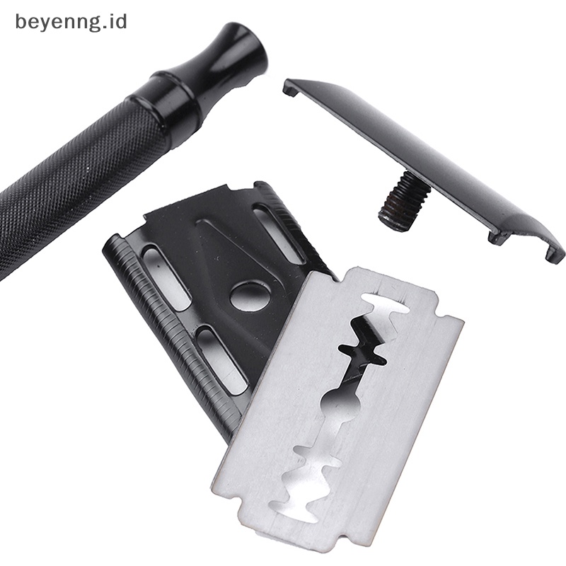 Beyen Classic Mens Cukur Silet Adjustable Safety Dengan Sikat Kecil &amp; Pisau ID