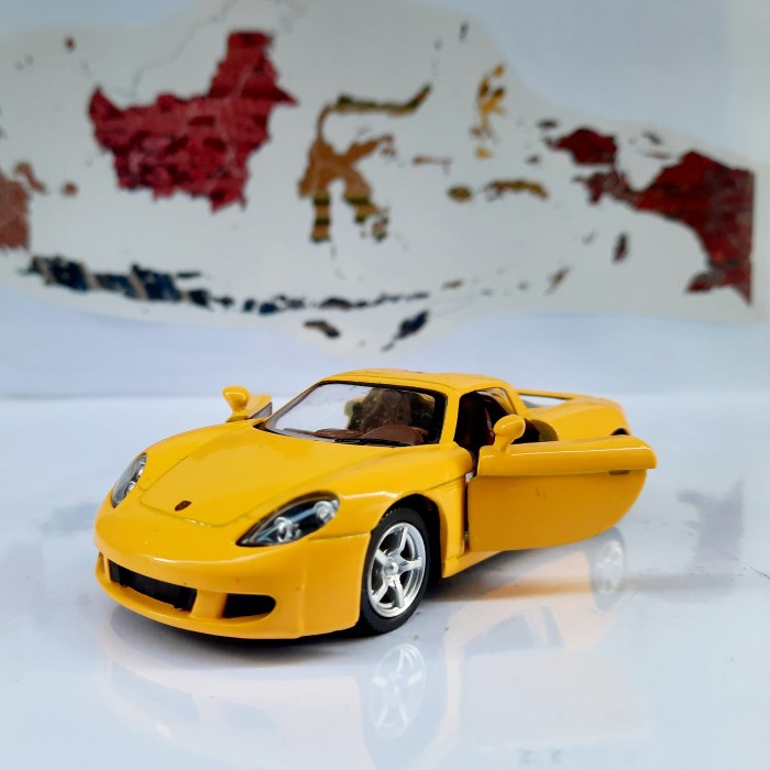 Diecast Kinsmart Porsche Carrera GT 1:36 Loose B Miniatur Mainan Pajangan