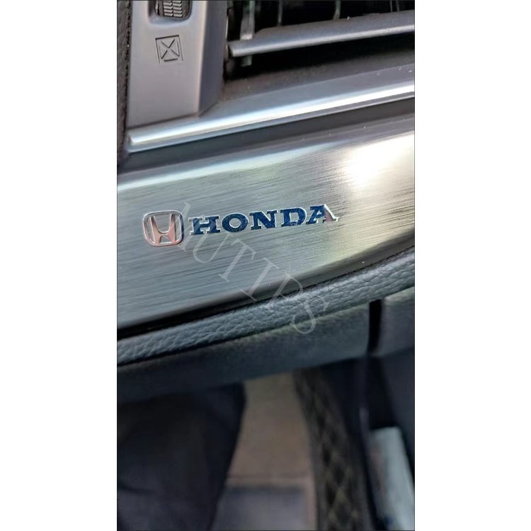 Stiker Logam Logo Mobil Honda 3D Kreatif Dekorasi Lencana Interior Pintu Jendela Mobil Untuk CRV HRV BRV Accord Mobilio Brio City Civic WRV Odyssey Freed Jazz