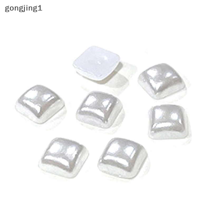 Ggg 100pcs 3D Mutiara Alami Nail Art Decor Irregular Decals Pearl Manicure Ornament ID