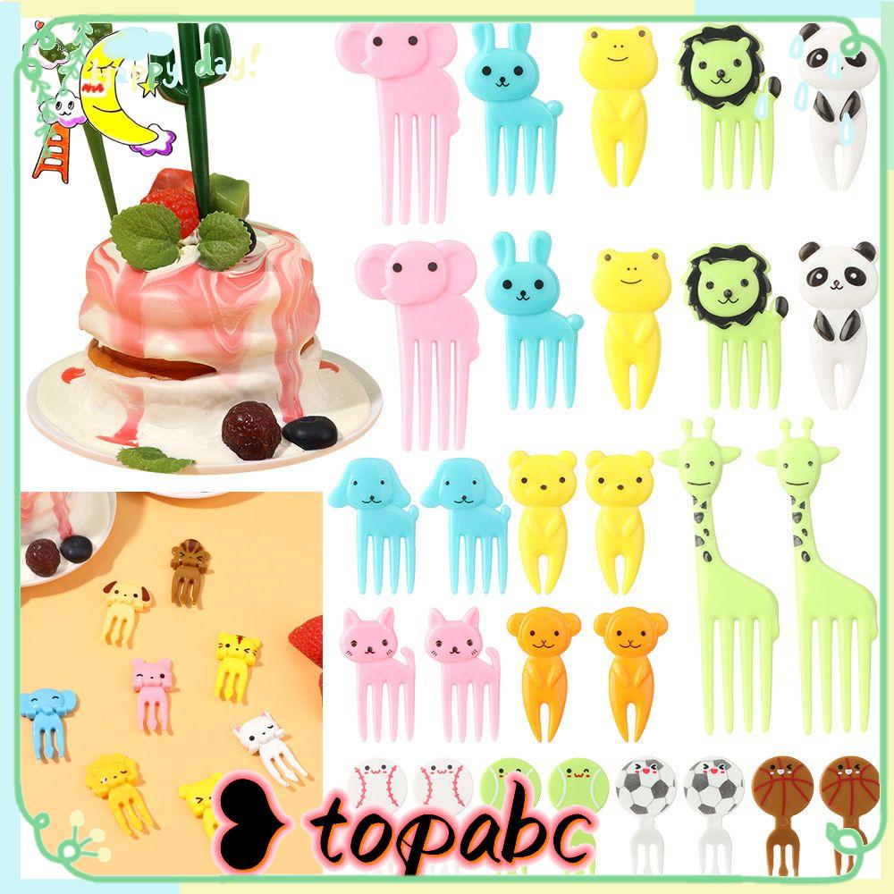 TOP Food Picks Reusable Snack Kue Dessert Makanan Dekorasi Tusuk Gigi Mini Animal Farm