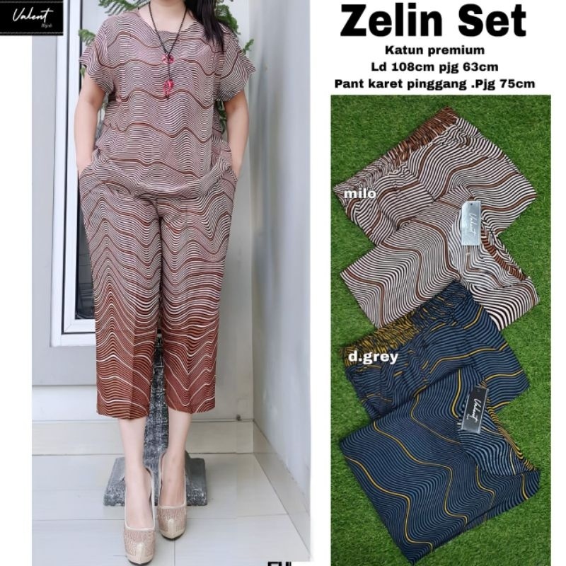 ZELIN SET Celana ORI VALENT | Ld108 Katun Premiun