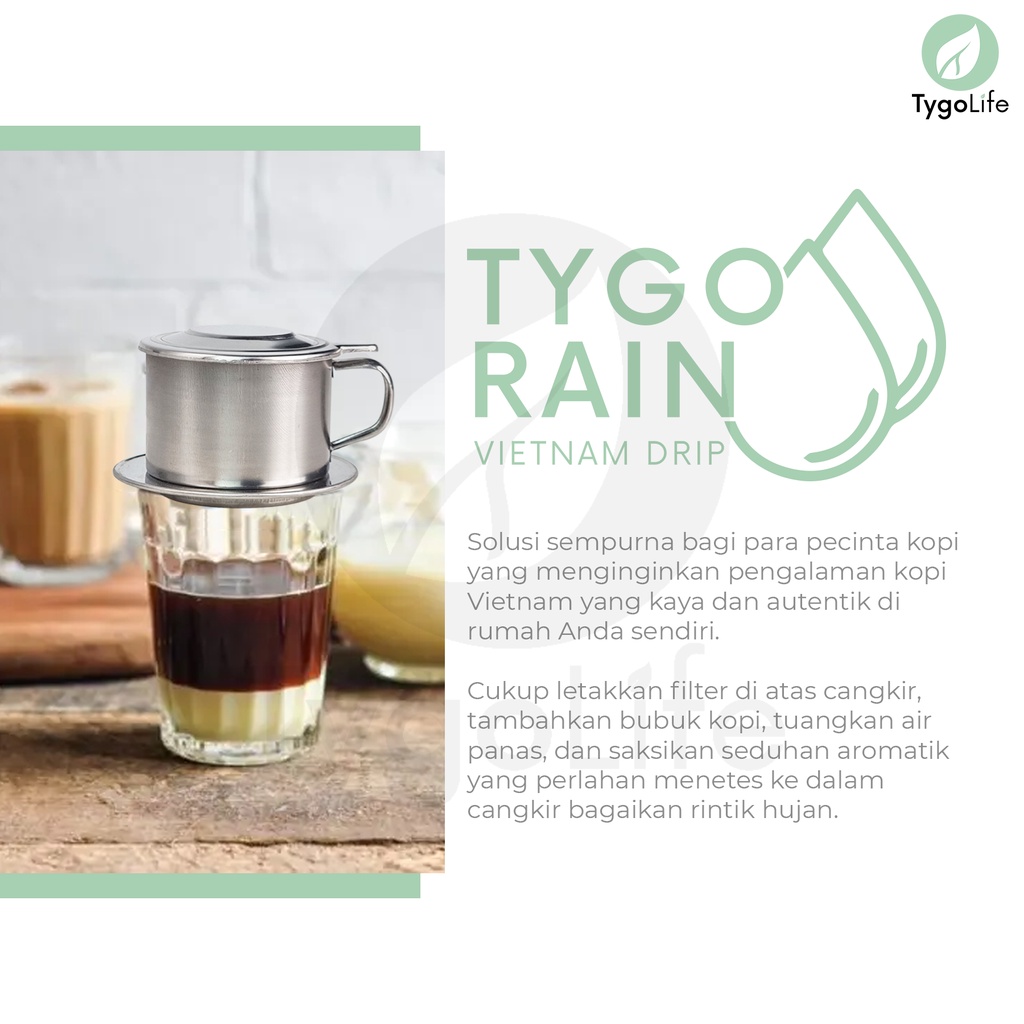 TYGO RAIN VIETNAM DRIP 6Q 7Q 8Q 9Q SARINGAN KOPI ALAT MEMBUAT KOPI KHAS VIETNAM