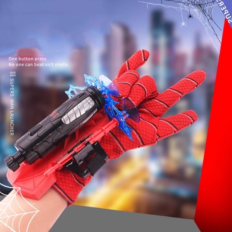 MAINAN SARUNG TANGAN UNTUK ANAK SPIDERMAN SHOOTER JARING SPIDER WEB