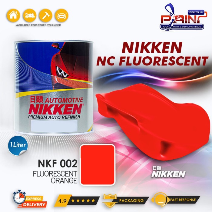 NIKKEN PU FLUORESCENT Colour ORANGE 002 / Cat Duco Mobil Motor PU