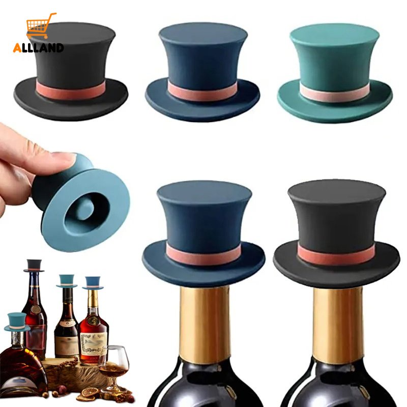 Multicolor Bentuk Topi Silikon Sealed Bottle Stopper/ Wine Champagne Beer Bottle Penutup Debu Aksesoris Bar Dapur