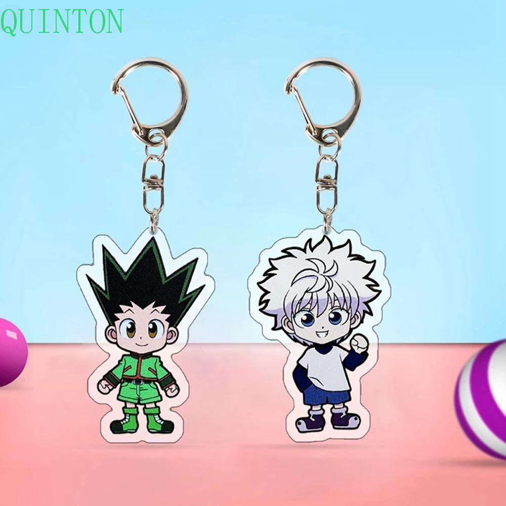 QUINTON Hunter x HUNTER Liontin Anime Dua Sisi Zoldyck Keyring