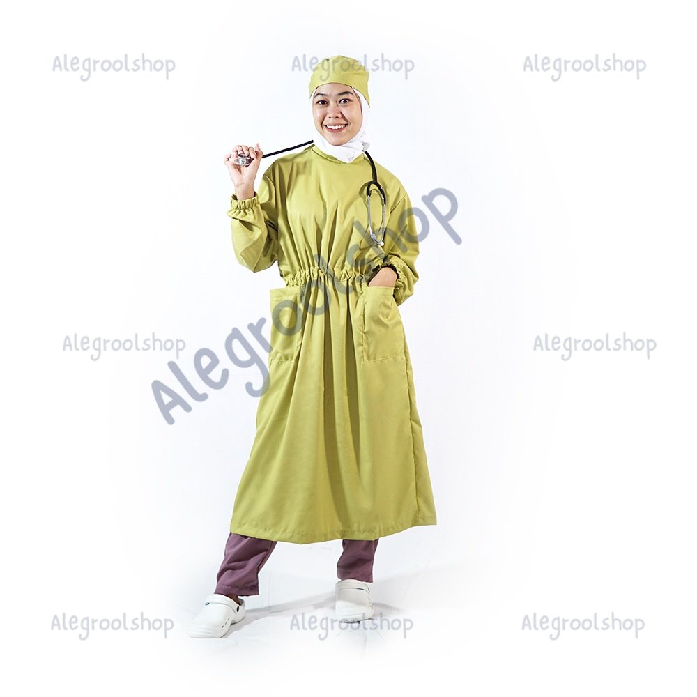 Surgical Gown Katun Jepang Premium 'Model Kerut' Voll.02