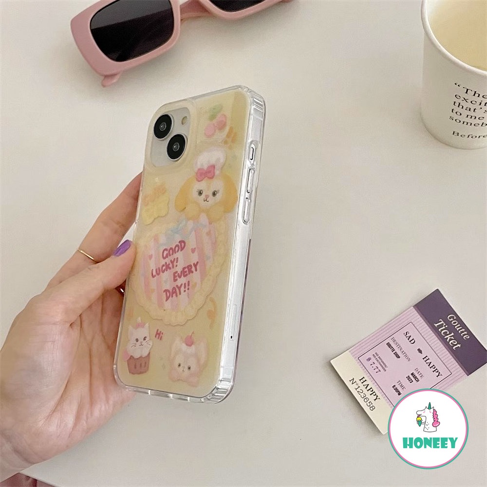 Cute Cartoon Stellalou Phone Case Compatible for iPhone 14 Pro Max 12/12pro 13 Pro Max Case iPhone 11 Colorful Beads Chain IMD Shockproof Back Cover