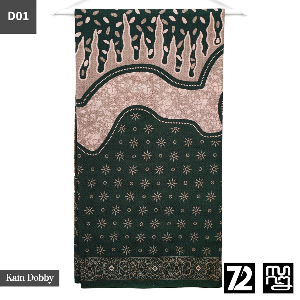 KAIN BATIK DOBBY Premium Motif Lapis Truntum Warna Coklat 723926 Cap 72