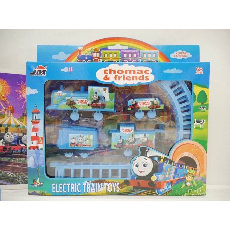 MAINAN TRAIN SET - Mainan Kereta MRT TH0M@S AND FRIENDS 4 Gerbong Kreta Keretaan Train Play Set Berkualitas Berstandar SNI